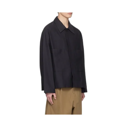 Relaxed-Fit Cotton Shirt Jacket