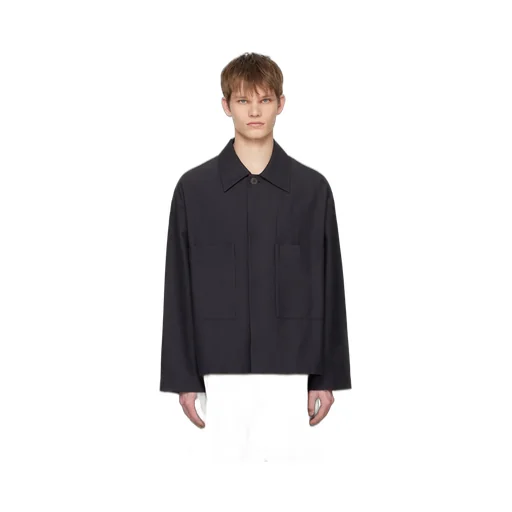 Relaxed-Fit Cotton Shirt Jacket
