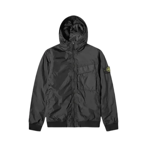 Compass-Patch Hooded Jacket