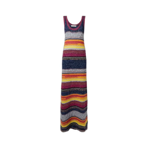 Striped Extra-Long Dress