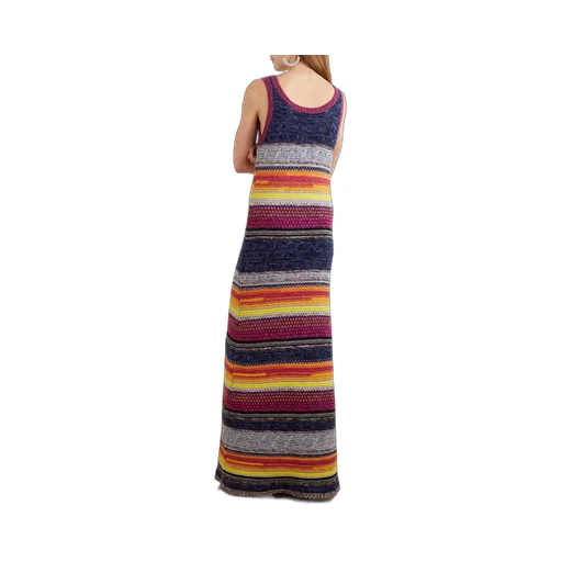 Striped Extra-Long Dress
