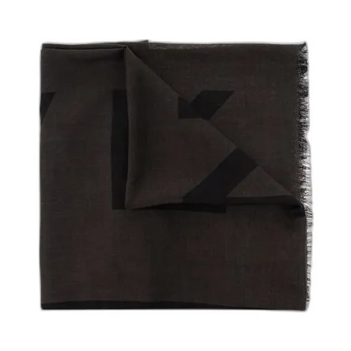 Logo-Print Modal-Cashmere Scarf