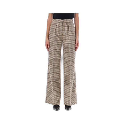 Palm Angels Check-Printed Loose-Fit Pants