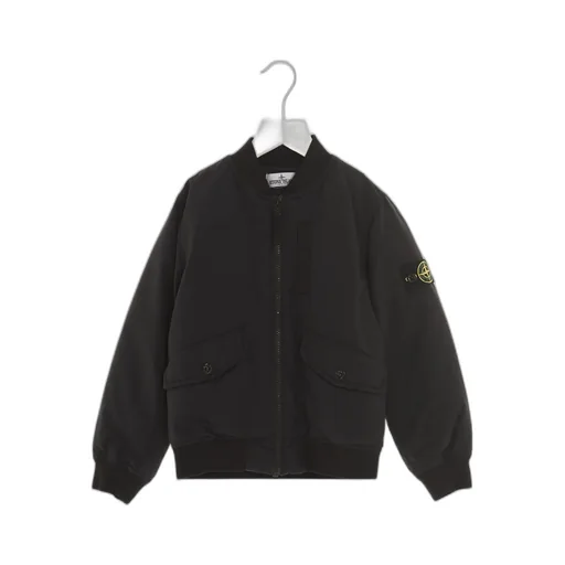 Compass-Patch Feather-Down Jacket