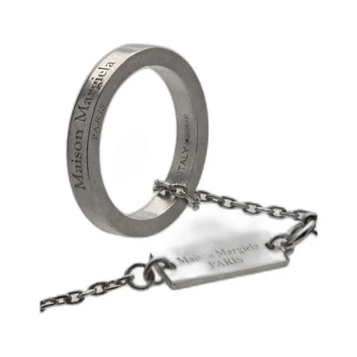Maison Margiela Ring-Pendant Detailed Necklace
