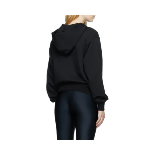 Buckle-Detail Cut-Out Hoodie