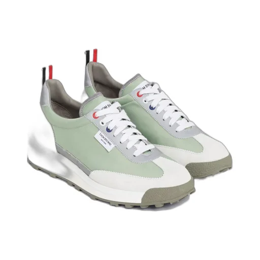 Panelled Low-Top Lace-Up Sneakers