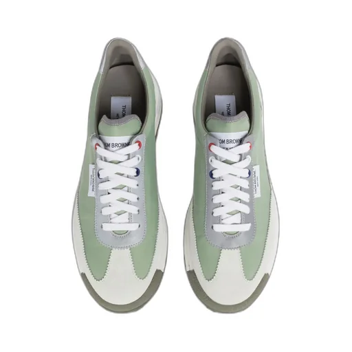 Panelled Low-Top Lace-Up Sneakers