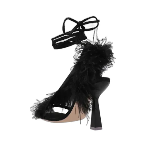 Tie High-Heeled Sandals