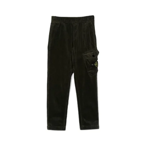 Stone Island Junior Logo Patch Cargo Pants