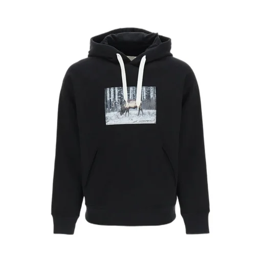 Photograph-Print Cotton Hoodie