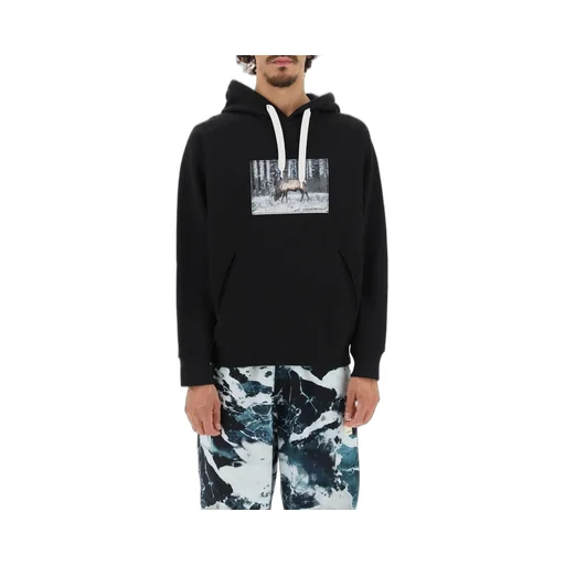 Photograph-Print Cotton Hoodie