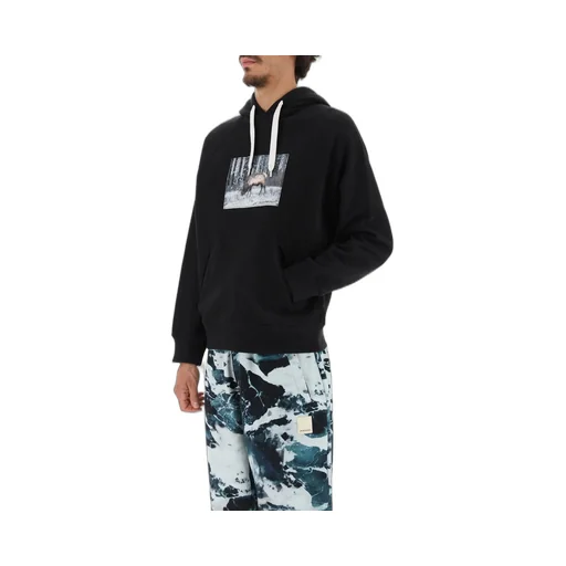 Photograph-Print Cotton Hoodie