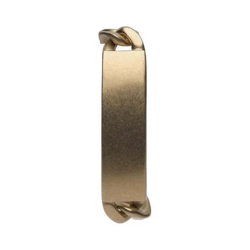 Maison Margiela Logo Engraved Curb Chain Bracelet