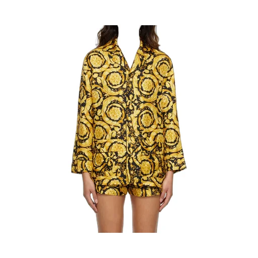 Versace Baroque Pattern Long Sleeved Pajama Top