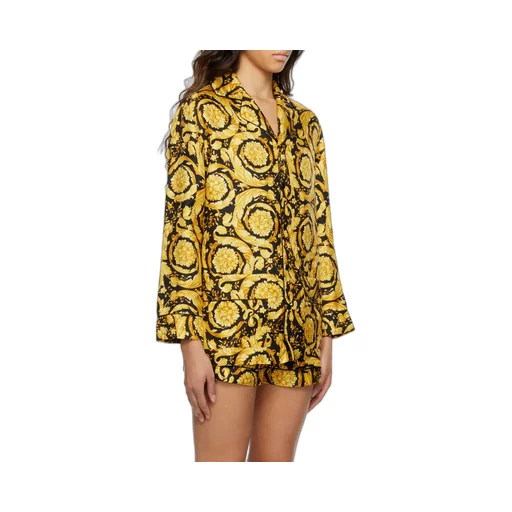 Versace Baroque Pattern Long Sleeved Pajama Top