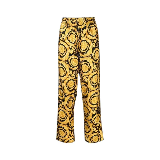Versace Baroque Pattern Straight Leg Pajama Pants