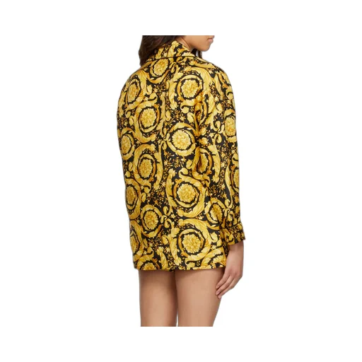 Versace Baroque Pattern Long Sleeved Pajama Top