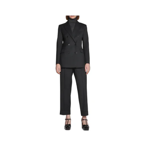 Pleated Straight-Leg Trousers