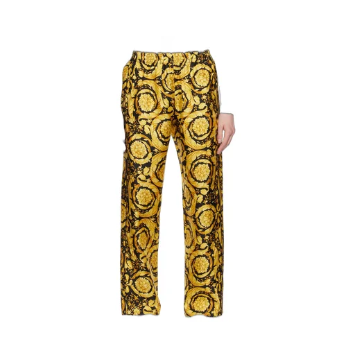 Versace Baroque Pattern Straight Leg Pajama Pants