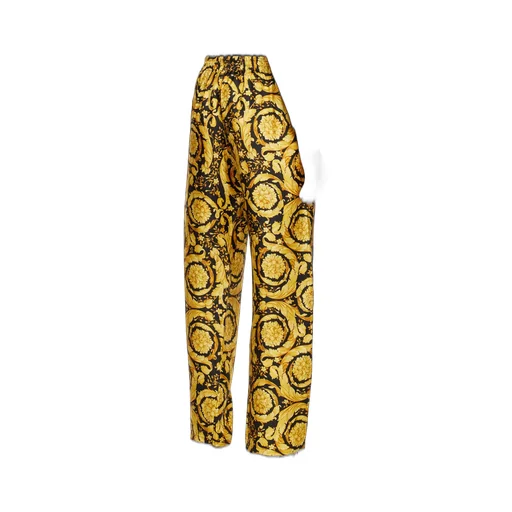Versace Baroque Pattern Straight Leg Pajama Pants