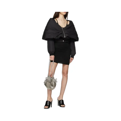 Cold-Shoulder Knitted Dress