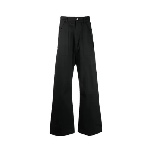 Straight-Leg Organic-Cotton Trousers