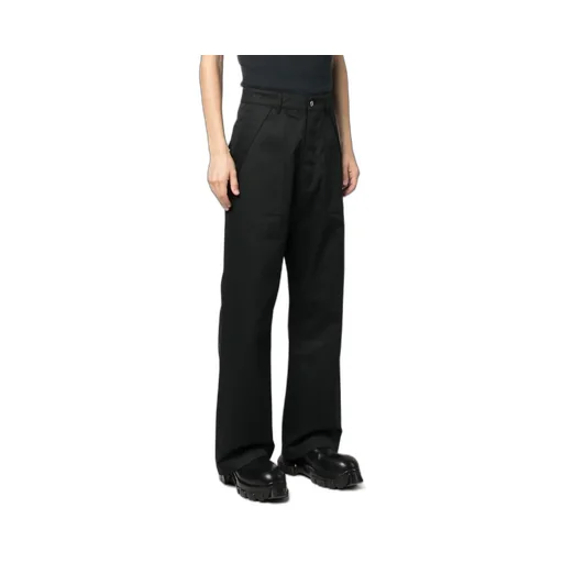 Straight-Leg Organic-Cotton Trousers