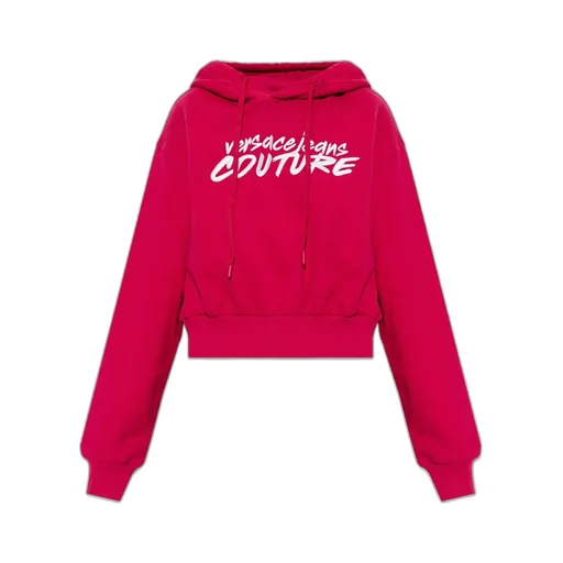 Logo-Embroidered Cropped Hoodie
