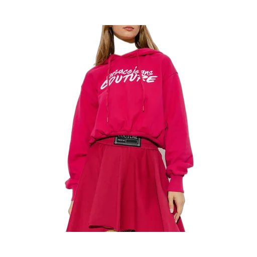 Logo-Embroidered Cropped Hoodie