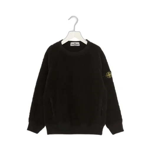 Stone Island Junior Logo Patch Crewneck Sweatshirt