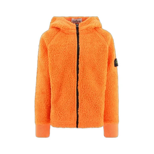 Logo-Patch Sleeve Hooded Jacket