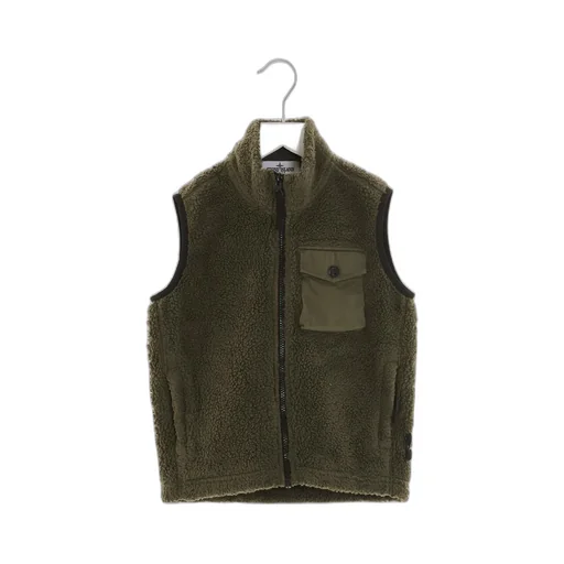Fleece-Textured Zipped Gilet
