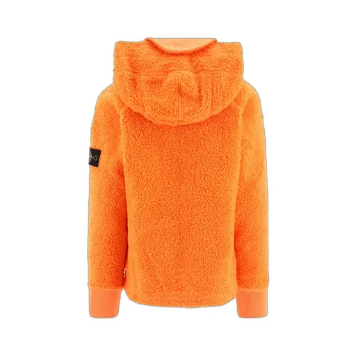 Logo-Patch Sleeve Hooded Jacket