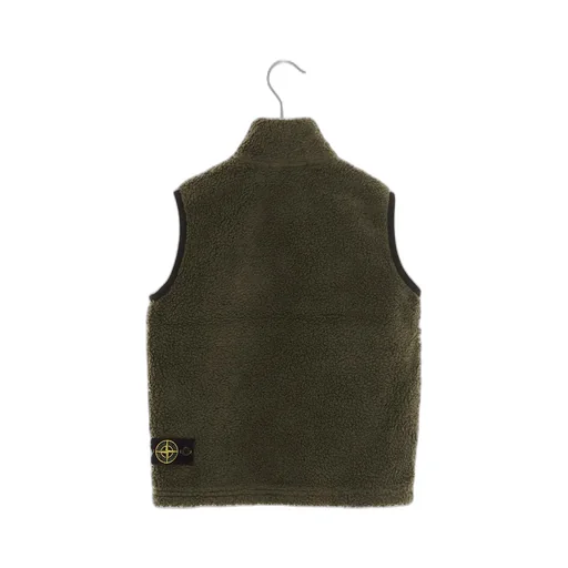 Fleece-Textured Zipped Gilet
