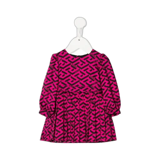 All-Over Monogram-Pattern Print Dress