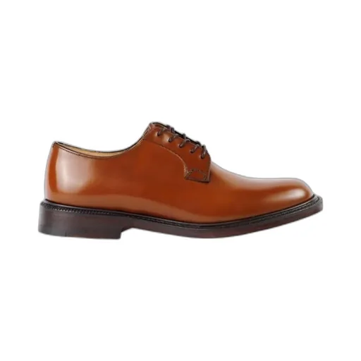 Leather Lace Derby Shoes