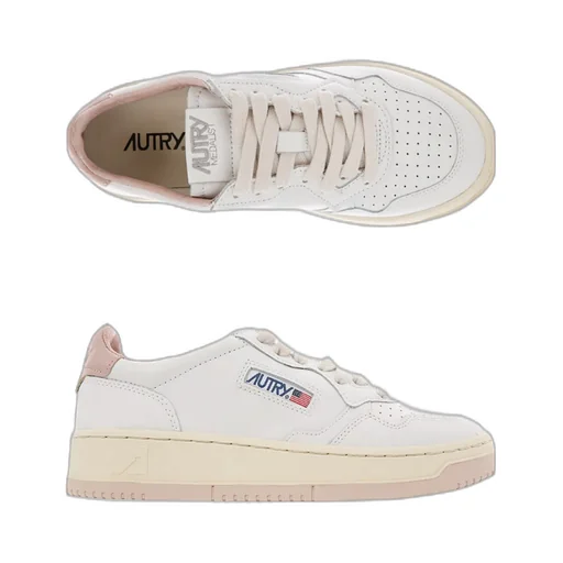 Autry Logo-Patch Lace-Up Sneakers