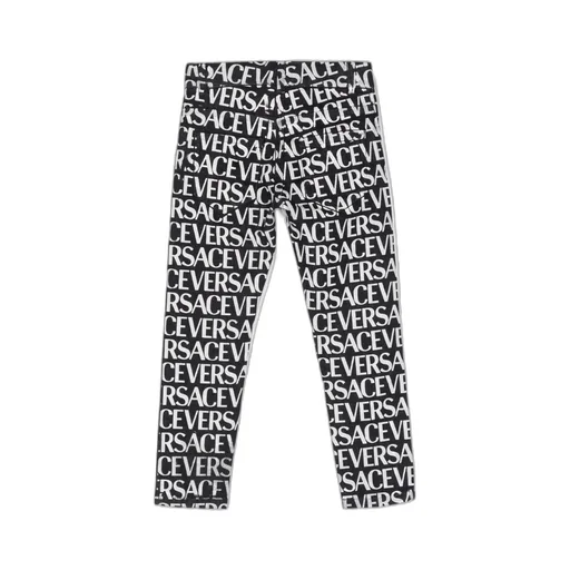 Metallic Logo Print Jeans