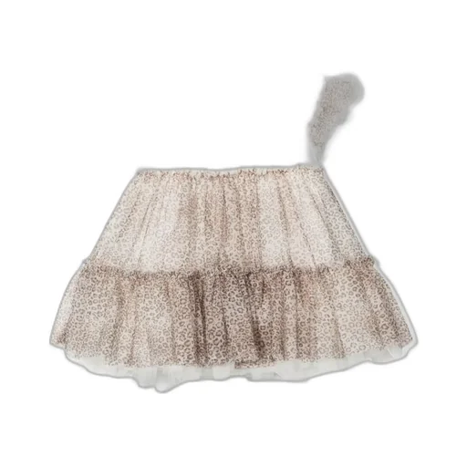Monnalisa Animal Print Tulle Dress