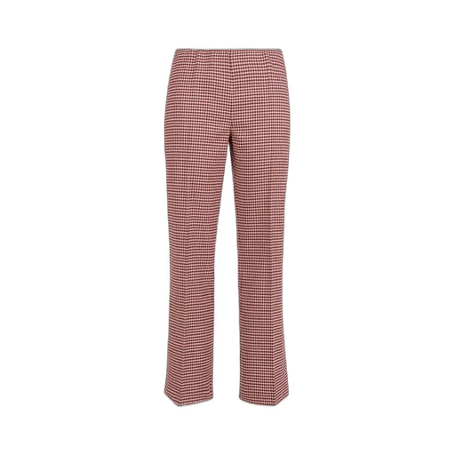 Houndstooth Flared Trousers