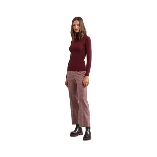 Houndstooth Flared Trousers