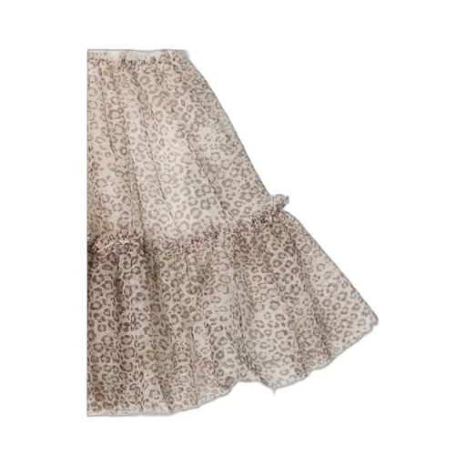 Monnalisa Animal Print Tulle Dress