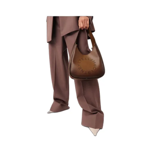 Stella Mccartney Logo Slouchy Hobo Tote Bag