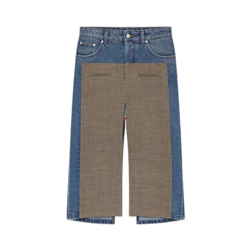 Stella Mccartney Front Slit Midi Denim Skirt