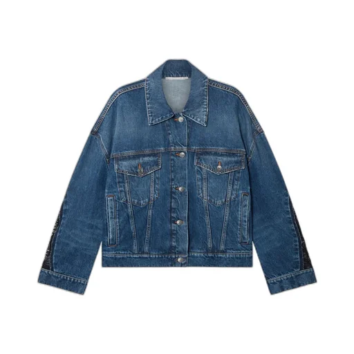 Long-Sleeved Denim Coat