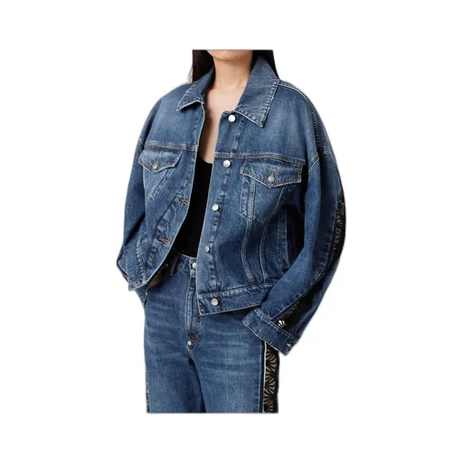 Long-Sleeved Denim Coat