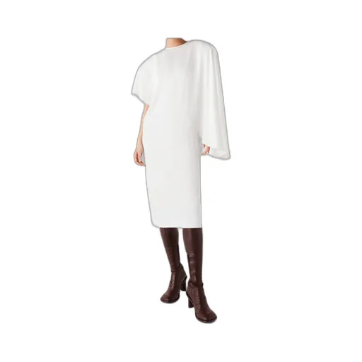 Asymmetrical Pendant Mid-Length Dress