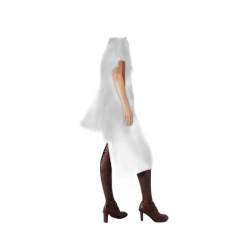 Asymmetrical Pendant Mid-Length Dress