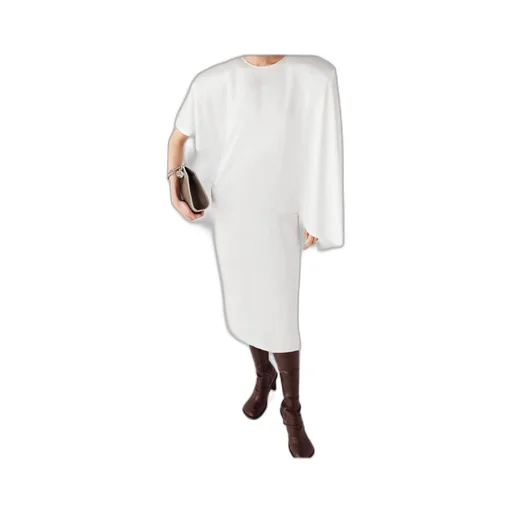 Asymmetrical Pendant Mid-Length Dress